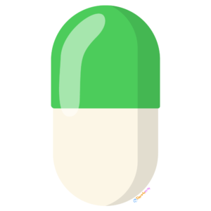 FREE Green Capsule Pill Clipart WM | Pearly Arts