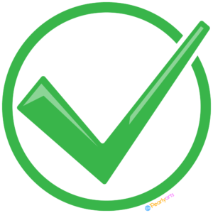 FREE Green Check Mark in Circle Clipart WM | Pearly Arts