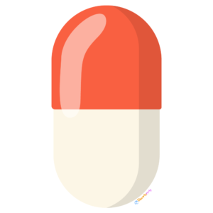 FREE Red Capsule Pill Clipart WM | Pearly Arts