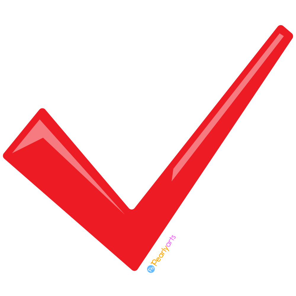 FREE Red Check Mark Clipart WM | Pearly Arts