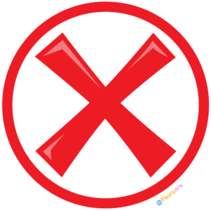 Red Cross Mark in Circle Clipart WM | Pearly Arts