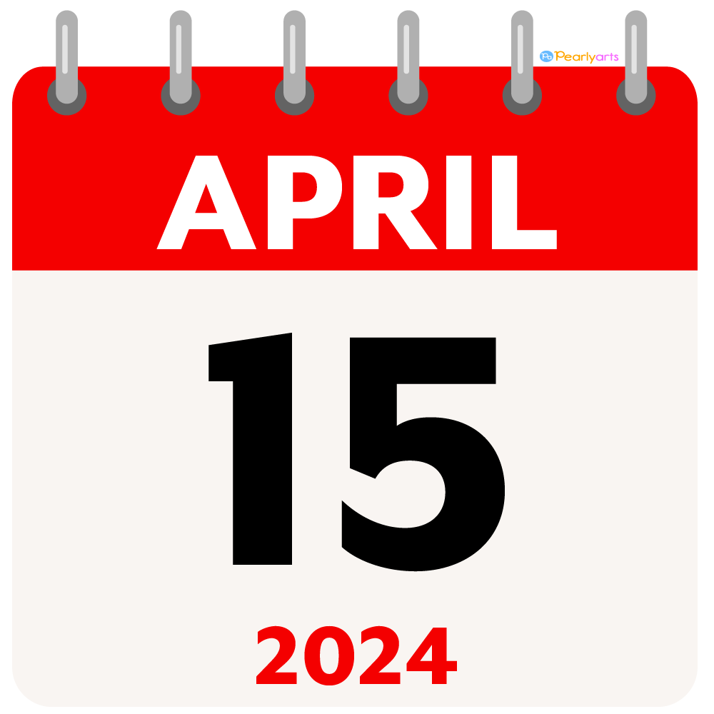 Tax Day 2024 Clipart WM | Pearly Arts