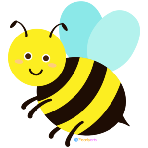 FREE Cute Bee Clipart WM | Pearly Arts