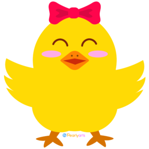 FREE Cute Girl Chick Clipart WM | Pearly Arts
