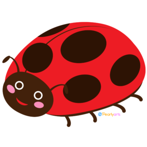 FREE Cute Ladybug Clipart WM | Pearly Arts