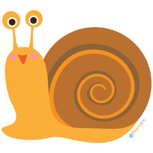 FREE Cute Snail Clipart WM | Pearly Arts