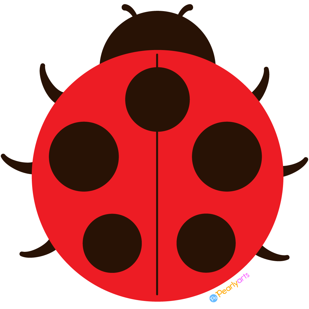 FREE Ladybug Clipart WM | Pearly Arts