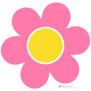 FREE Pink Flower Clipart WM | Pearly Arts