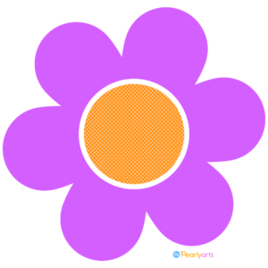 FREE Purple Flower Clipart WM | Pearly Arts