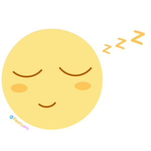 FREE Sleeping Full Moon Clipart WM | Pearly Arts