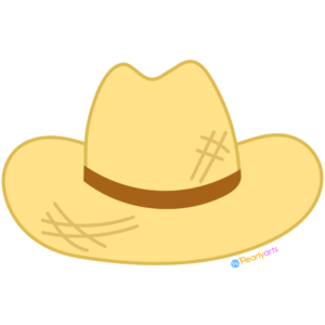 FREE Straw Hat Clipart WM | Pearly Arts