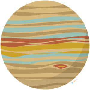 FREE Planet Jupiter Clipart WM | Pearly Arts