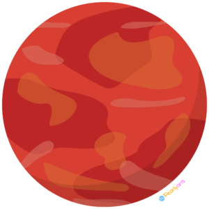 FREE Planet Mars Clipart WM | Pearly Arts