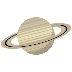 FREE Planet Saturn Clipart WM | Pearly Arts