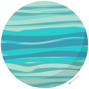 FREE Planet Uranus Clipart WM | Pearly Arts