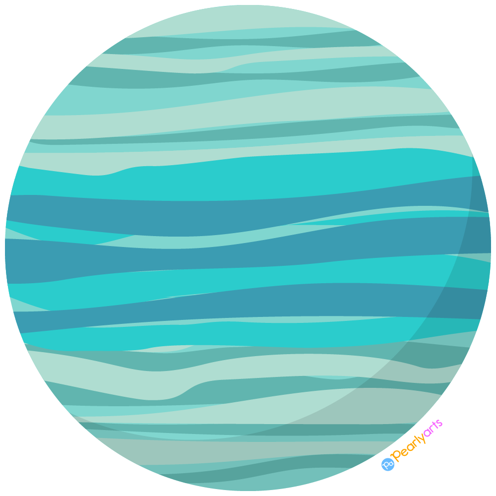 FREE Planet Uranus Clipart WM | Pearly Arts