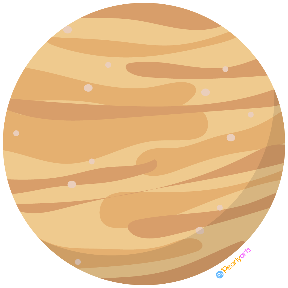 FREE Planet Venus Clipart WM | Pearly Arts