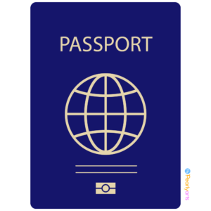 FREE Blue Passport Clipart WM | Pearly Arts
