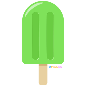 FREE Green Popsicle Clipart WM | Pearly Arts