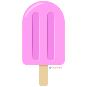 FREE Pink Popsicle Clipart WM | Pearly Arts