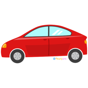 FREE Red Car Clipart WM | Pearly Arts