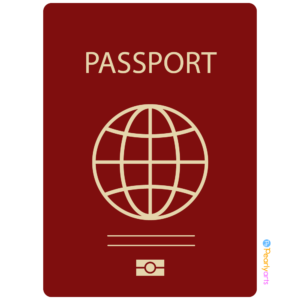 FREE Red Passport Clipart WM | Pearly Arts