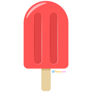 FREE Red Popsicle Clipart WM | Pearly Arts