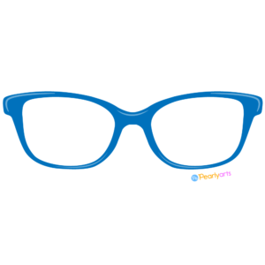 FREE Blue Glasses Clipart WM | Pearly Arts