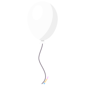 FREE White Balloon Clipart WM | Pearly Arts