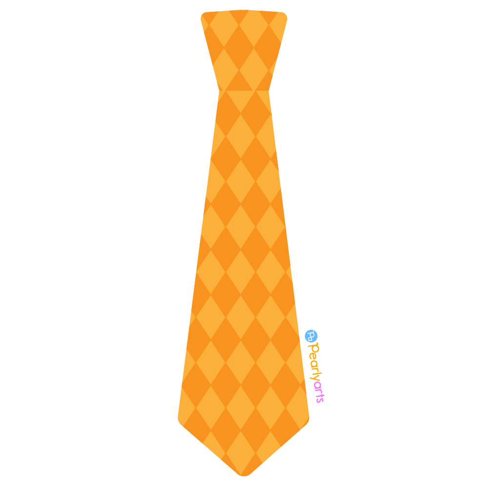 FREE Yellow Tie Clipart WM | Pearly Arts