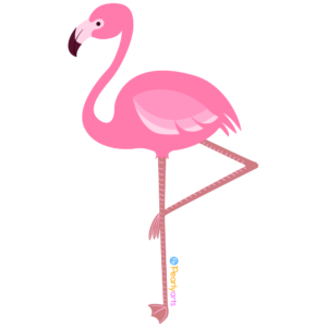 FREE Flamingo Clipart WM | Pearly Arts