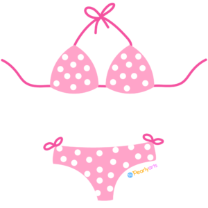 FREE Pink Bikini Clipart WM | Pearly Arts
