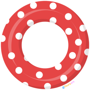 FREE Red Pool Float Clipart WM | Pearly Arts