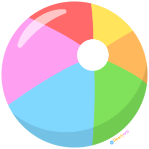 Free Beach Ball Clipart WM | Pearly Arts