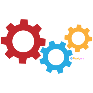 FREE Cogs and Gears Clipart WM | Pearly Arts