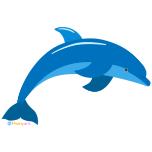 FREE Dolphin Clipart WM | Pearly Arts