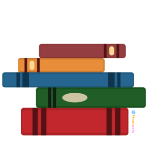 FREE Stack of Books Clipart WM | Pearly Arts