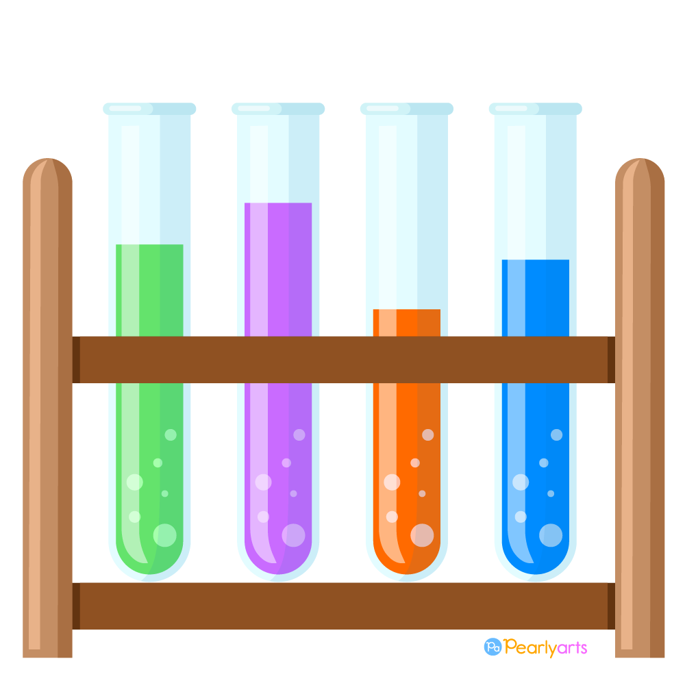 FREE Test Tubes Clipart WM | Pearly Arts
