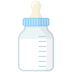 FREE Blue Baby Bottle Clipart WM | Pearly Arts