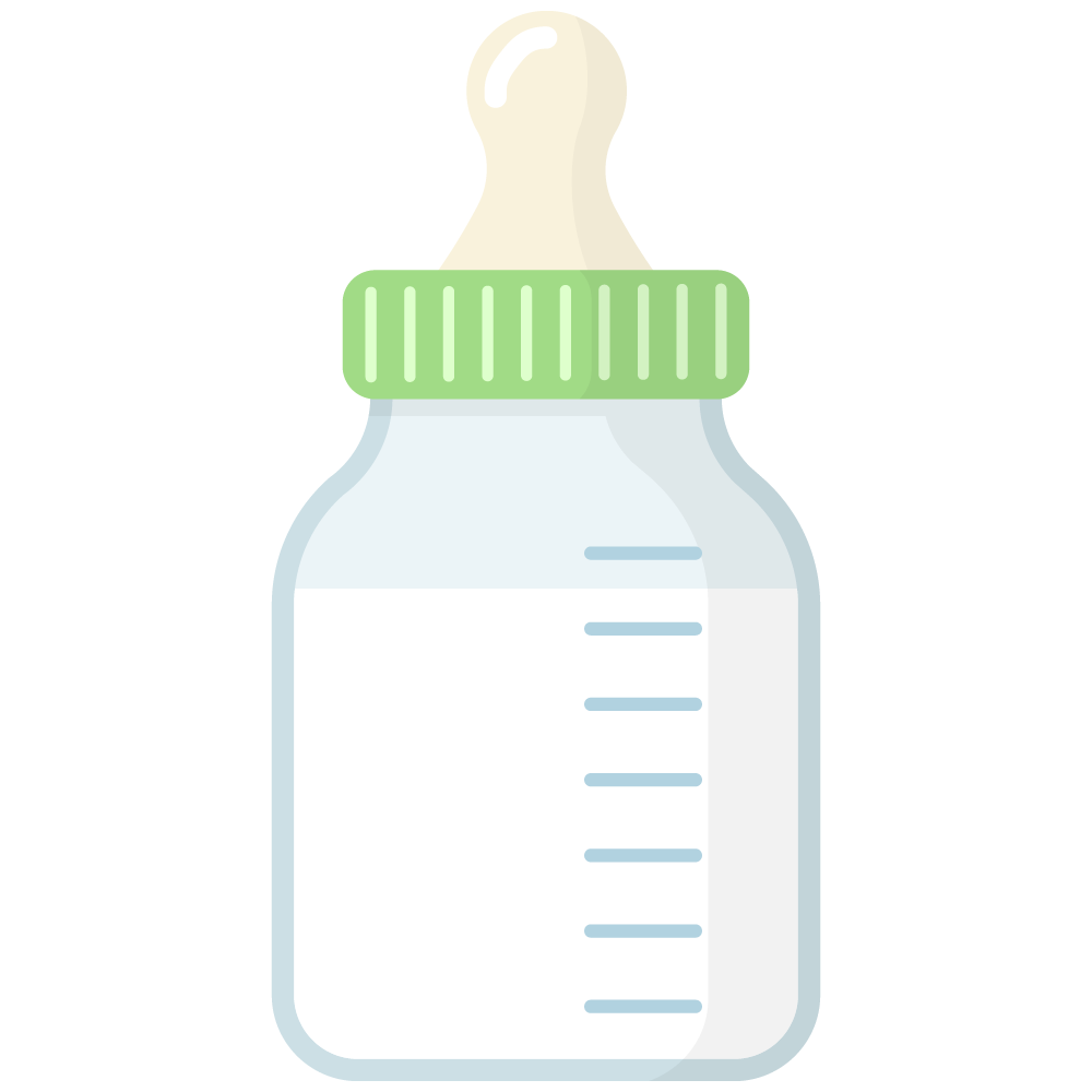 FREE Green Baby Bottle Clipart WM | Pearly Arts