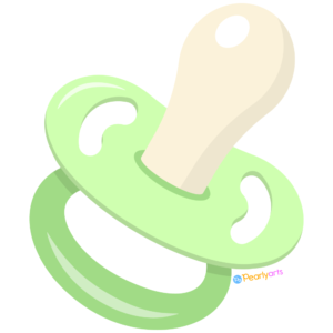 FREE Green Baby Pacifier Clipart WM | Pearly Arts
