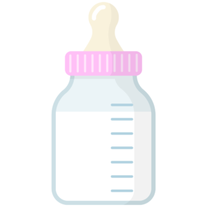 FREE Pink Baby Bottle Clipart WM | Pearly Arts