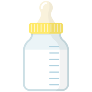 FREE Yellow Baby Bottle Clipart WM | Pearly Arts
