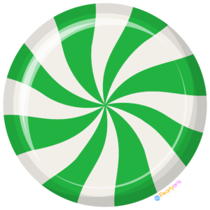 FREE Green Peppermint Candy Clipart WM | Pearly Arts