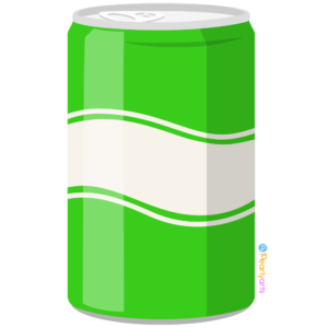 FREE Green Soda Can Clipart WM | Pearly Arts (FREE Clipart for Everyone!)