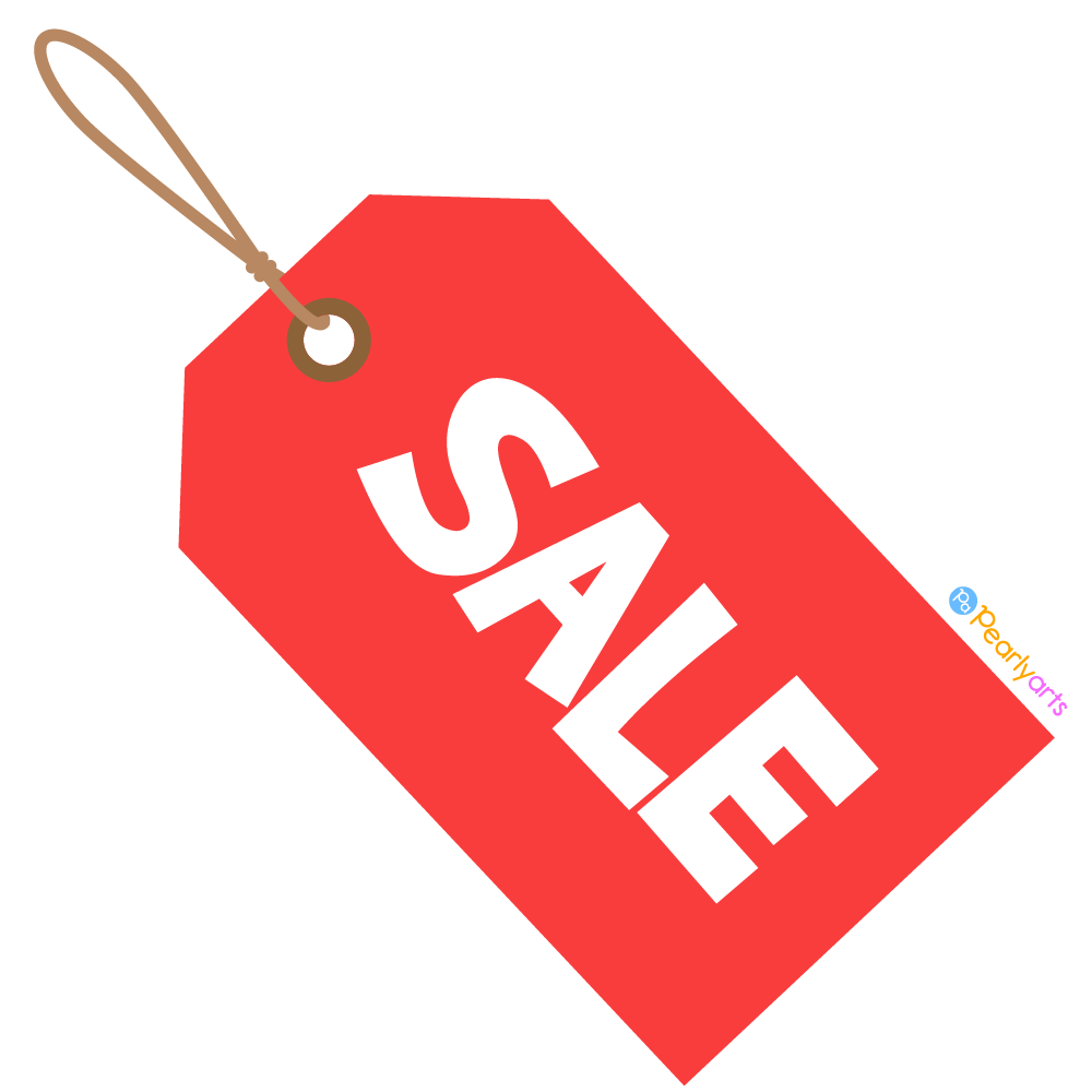 FREE Sale Tag Clipart WM | Pearly Arts