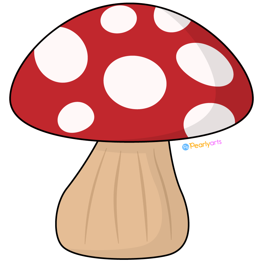Red and White Mushroom Clipart - Image 2