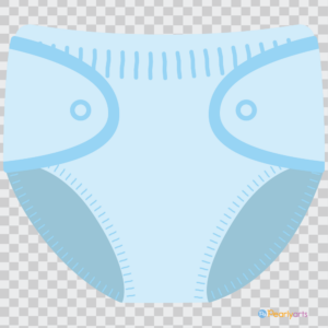 FREE Blue Baby Diaper Clipart WM | Pearly Arts