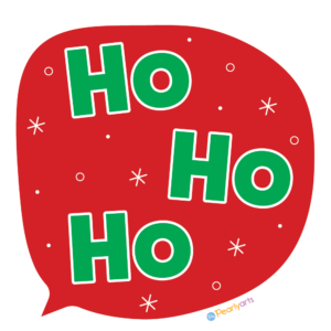 FREE Ho Ho Ho Christmas Clipart Left WM | Pearly Arts