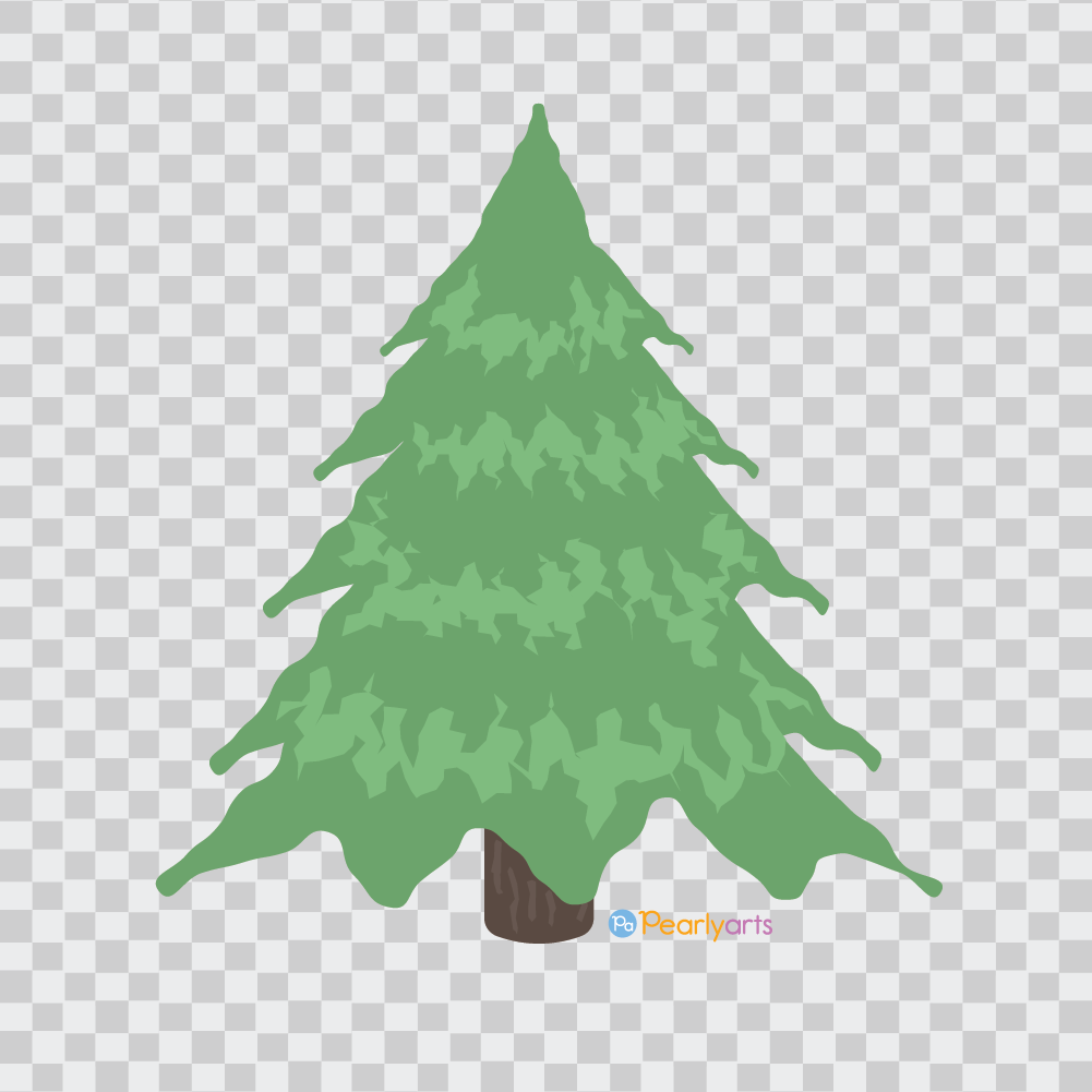 FREE Pine Tree clipart 3 WM | Pearly Arts